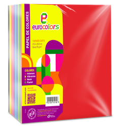 [000110] Papel Eurocolor T/ Carta Surtido Arcoiris C/ 500 pzs Arpapel