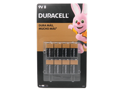 [000388] Pila Duracell 9V C/ 8 pzs