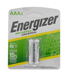 [000396] Pila Energizer Recargable AAA C/ 2 pzs