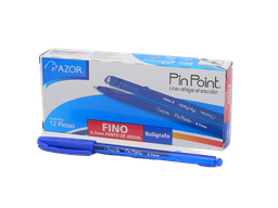 [000184] Pluma PinPoint 0.7 mm P/ Fino Azul C/ 12 pzs Azor