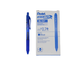 [000413] Pluma Energel 0.7 mm P/ Fino Retractil Azul C/ 12 pzs BL107 Pentel