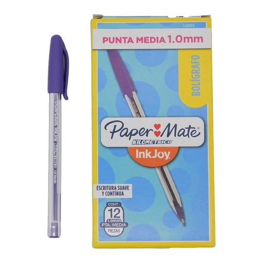 [000441] Pluma Kilometrico 1.0 mm P/ Mediano Morado C/ 12 pzs Newell