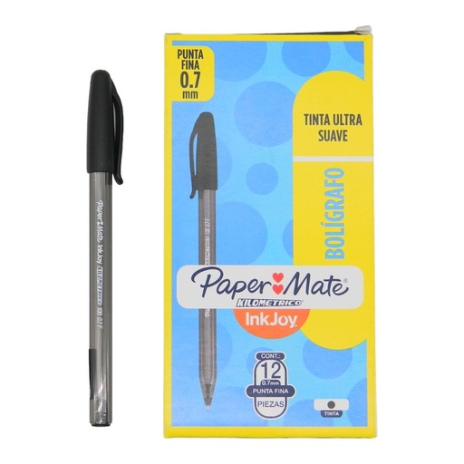 [000443] Pluma Kilometrico 0.7 mm P/ Fino Negro C/ 12 pzs Newell