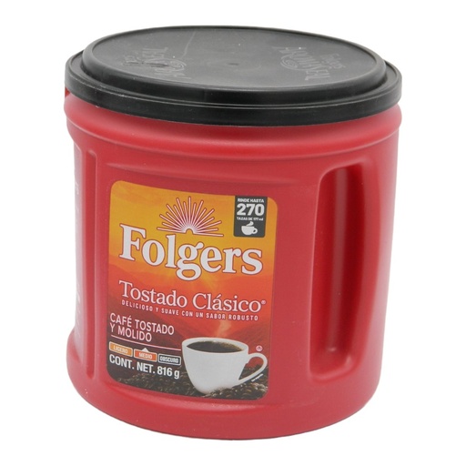 [000795] Café Tostado y Molido Folgers Clasico 816 grs