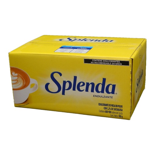 [000800] Endulzante Splenda 1 gr C/ 600 sobres