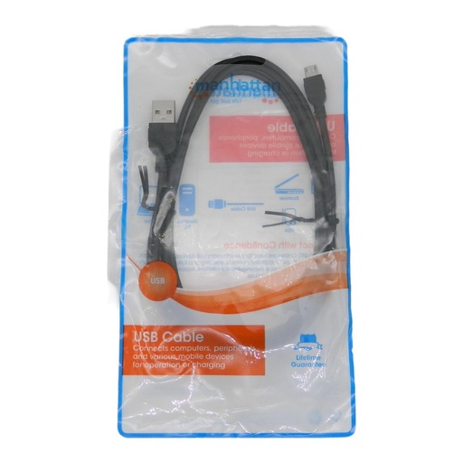 [000823] Cable Usb A a Usb Micro B 1.8 mts Manhattan