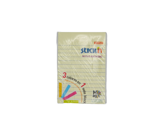 [000878] Notas Adhesivas Rayadas 4 x 6 C/ 100 pzs Mae