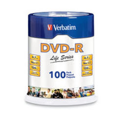 [000912] Disco DVD-R Torre C/ 100 pzs 15X Verbatim