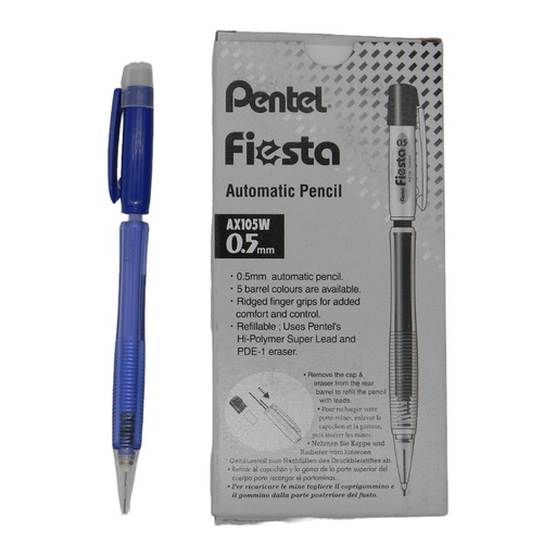 [000957] Lapicero Fiesta 0.5 mm Azul C/ 12 pzs Pentel