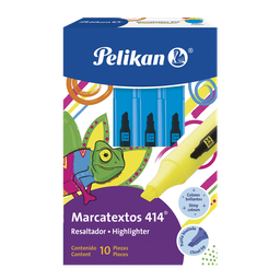 [000974] Marcatexto 414 Azul C/ 10 pzs Pelikan