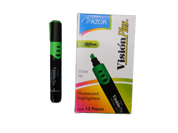 [001063] Marcatexto Vision Plus Verde C/ 12 pzs Azor