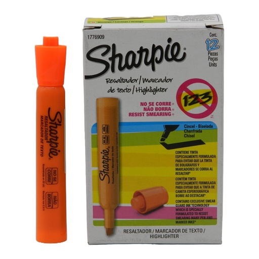 [001078] Marcatexto Sharpie Tank Naranja C/ 12 Newell
