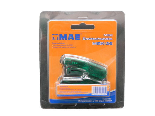 [001097] Mini Engrapadora Blister Plastico Mae
