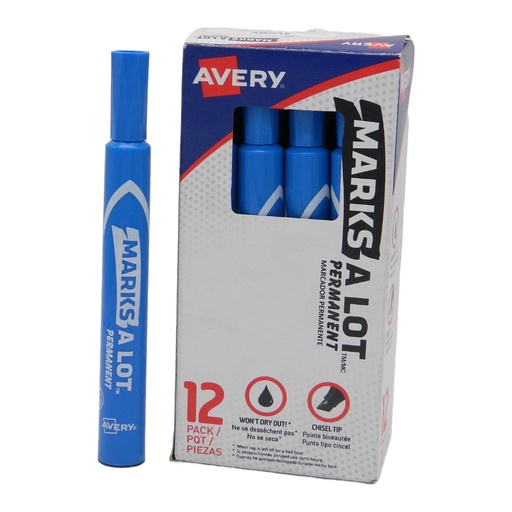[001169] Marcador Marksalot Azul C/ 12 pzs Avery