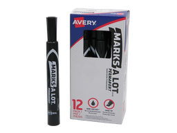 [001170] Marcador Marksalot Negro C/ 12 pzs Avery
