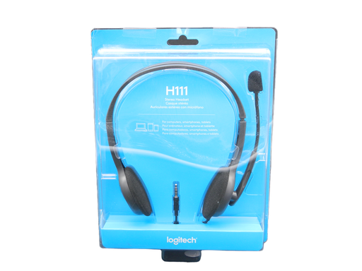 [001185] Audifonos Diadema C/ Microfono Gris H111 Logitech