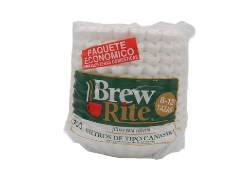 [001216] Filtro P/ Café 8 a 12 Tazas C/ 500 pzs Brew