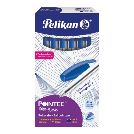 [001251] Pluma P/ Med Hang Stick Azul C/ 12 pzs Pelikan