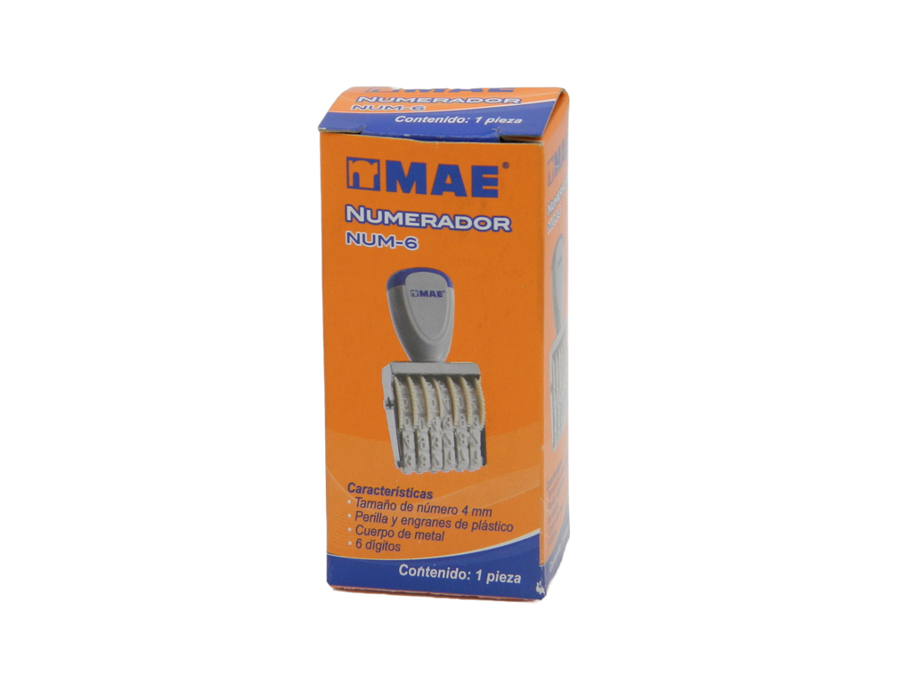 Numerador Metalico 6 Digitos Mae