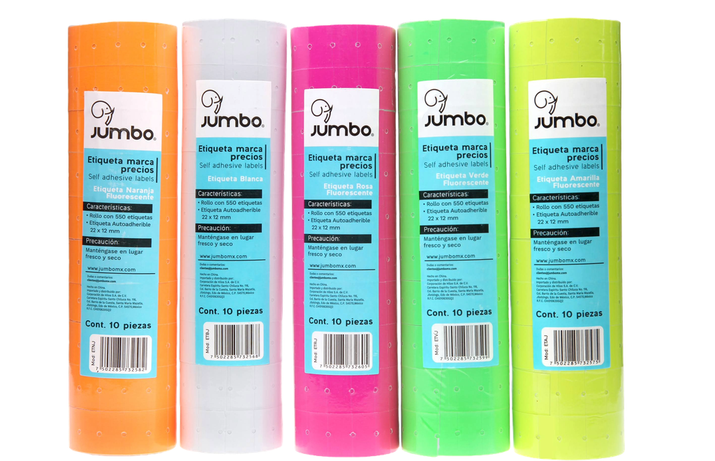 Etiquetadora 8 Digitos Tinta Negra Jumbo