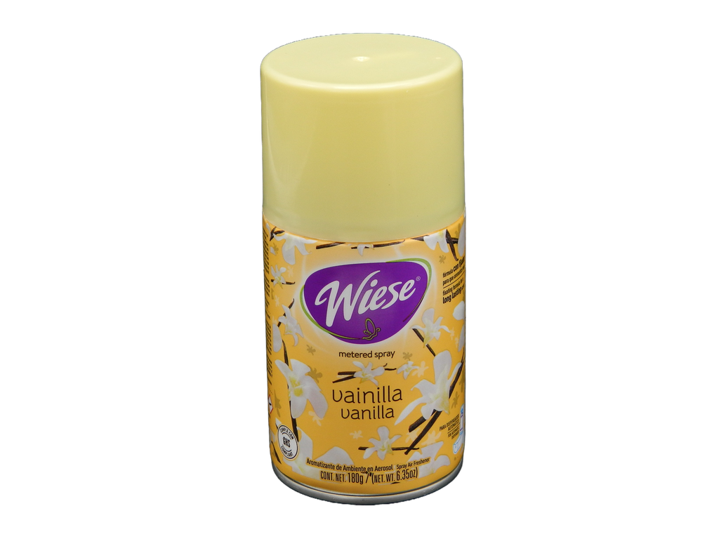 Repuesto Aromatizante Aerosol 180 grs Vainilla C/ 12 pzs Wiese