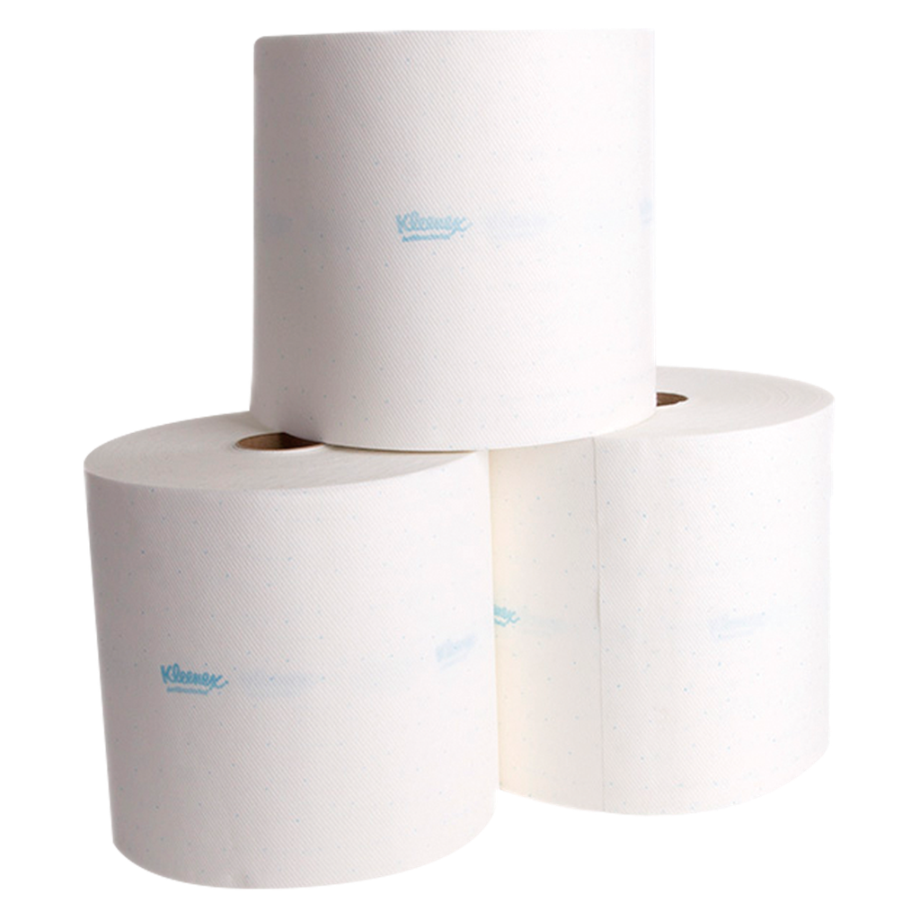Toalla Rollo Kleenex Antibacterial Blanca 160 mts C/ 6 pzs 92233 Kimberly