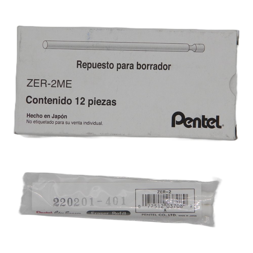 Repuesto P/ Borrador C/ 2 pzs C/ 12 pzs Pentel