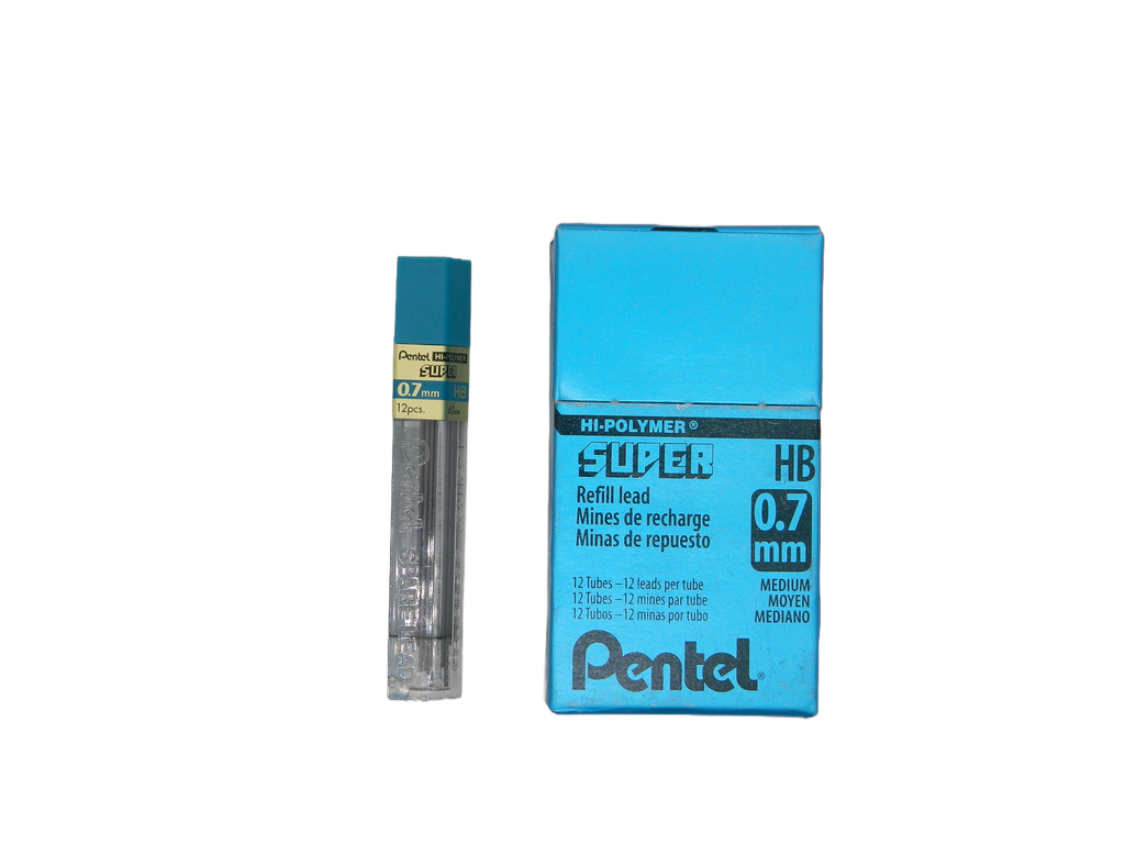Puntillas Hi-Polymer 0.7 mm C/ 12 puntillas C/ 12 pzs Pentel