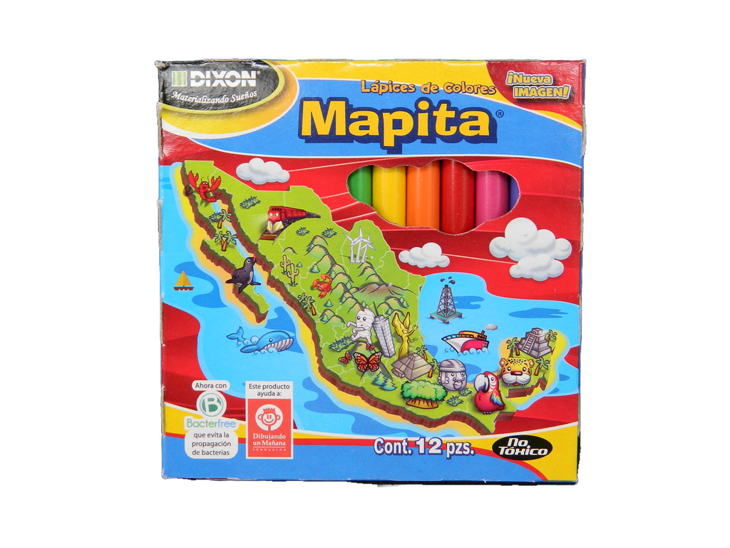 Colores Cortos Mapita C/ 12 pzs Dixon