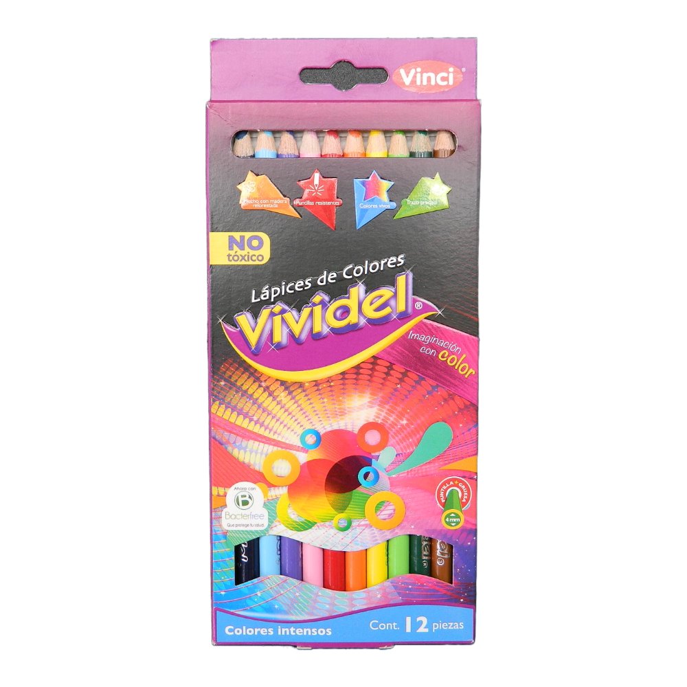 Colores Largos Vividel C/ 12 pzs Dixon
