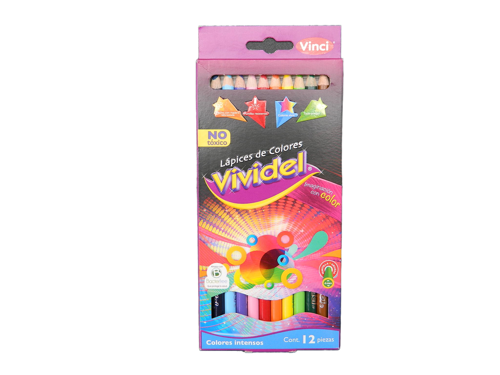 Colores Largos Vividel C/ 12 pzs Dixon
