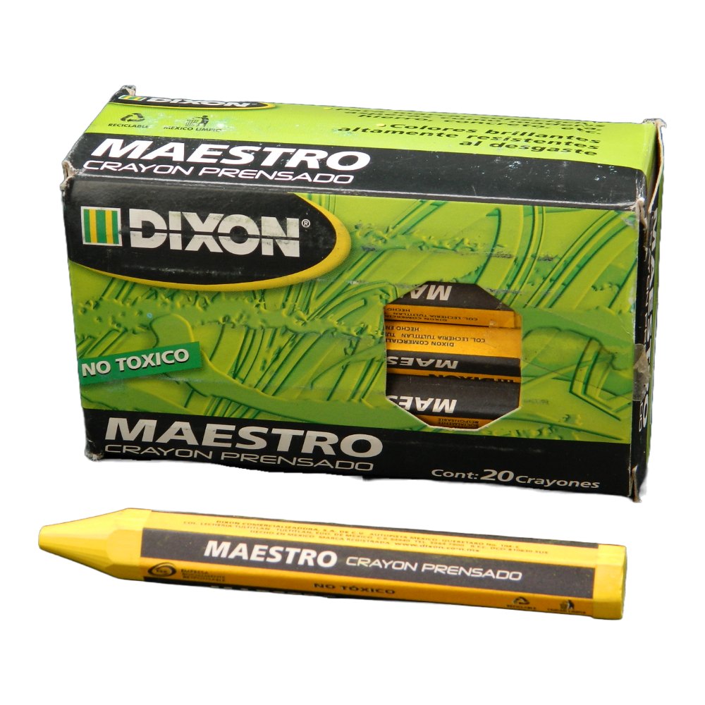Crayon Maestro Amarillo C/ 20 pzs Dixon