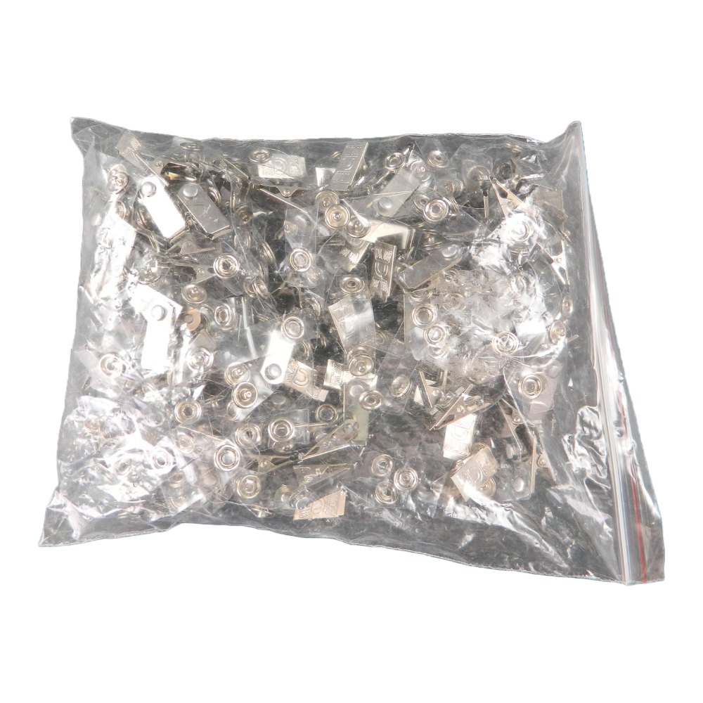 Broche P/ Gafete Caiman Metalico C/ 100 pzs Mexiquense