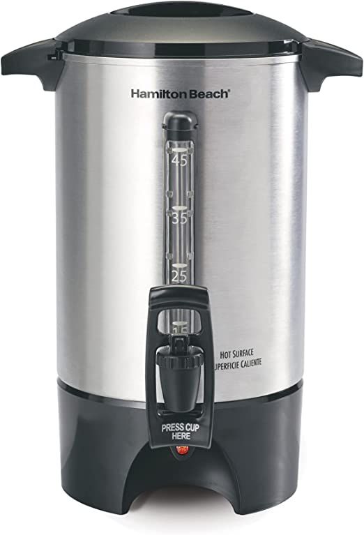 Cafetera Acero Inoxidable 45 Tazas Hamilton Beach