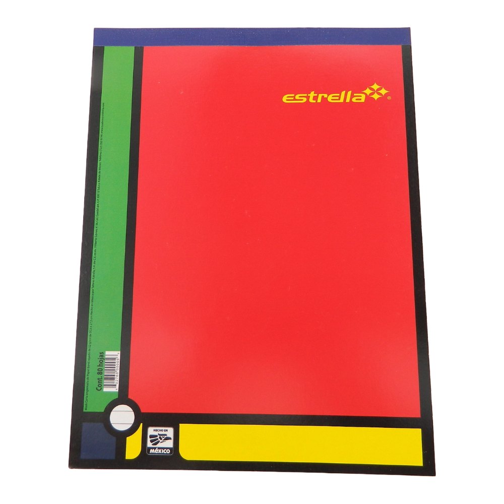 Block Rayado T/ Carta C/ 80 hjs Estrella