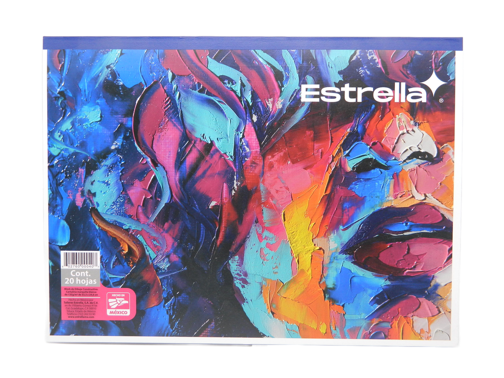 Block Dibujo Constructivo Tabla Chico 25 x 33 C/ 20 hjs Estrella