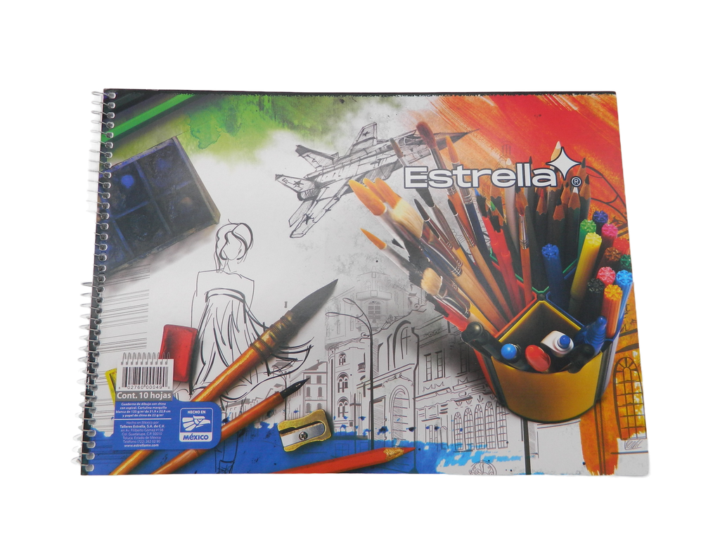 Cuaderno Dibujo C/ China C/ 10 hjs Estrella