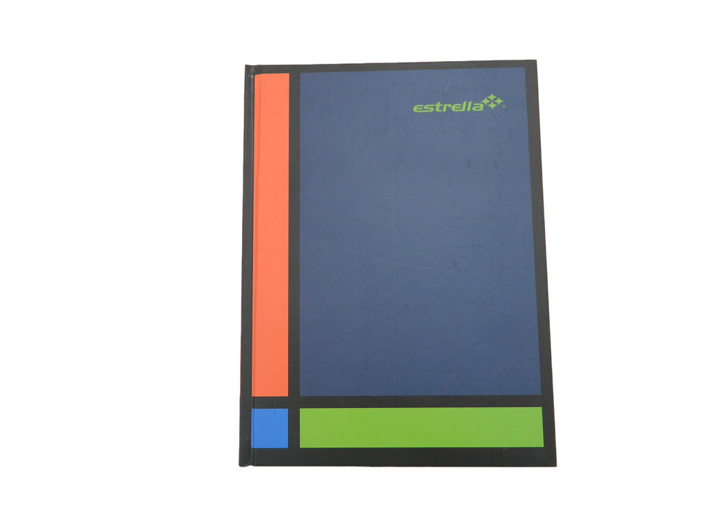Libreta 1/4 Pasta Dura F/ Francesa Rayado C/ 96 hjs Estrella