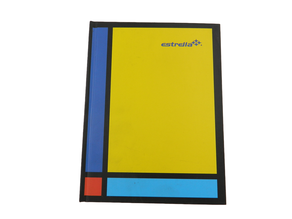 Libreta 1/4 Pasta Dura F/ Francesa Rayado C/ 192 hjs Estrella