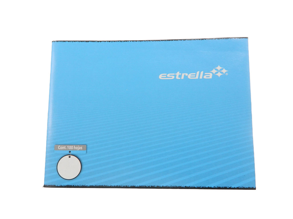 Cuaderno Engrapado F/ Italiano Blanco C/ 100 hjs Estrella