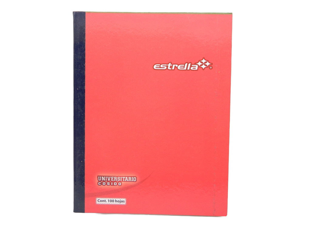 Cuaderno Universitario Cosido Cuadro 5 C/ 100 hjs Estrella