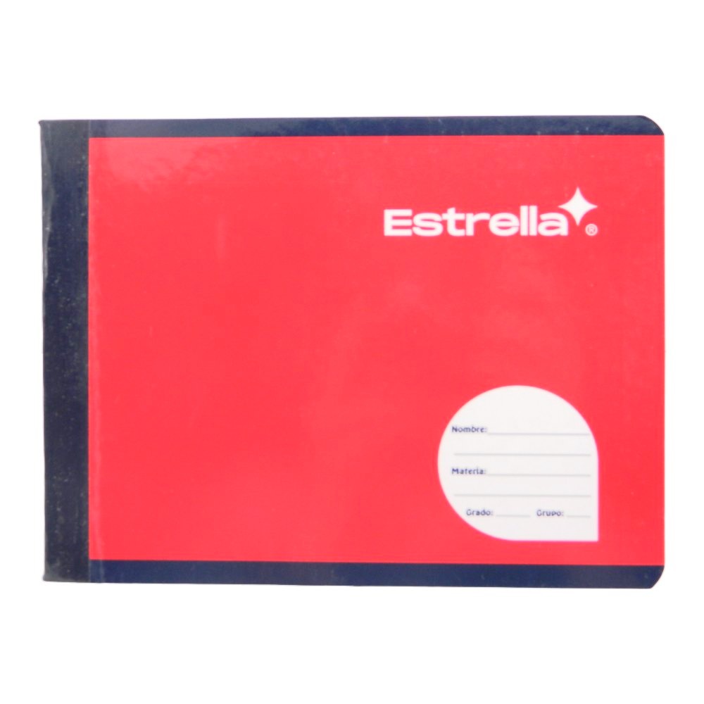 Cuaderno F/ Italiano Cosido Rayado C/ 100 hjs Estrella