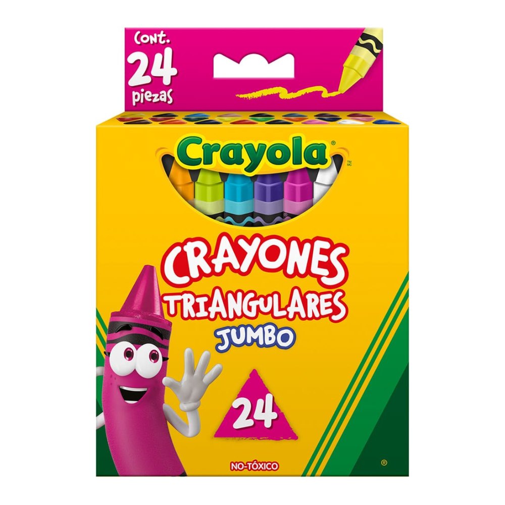 Crayones Triangulares Jumbo C/ 24 pzs Crayola