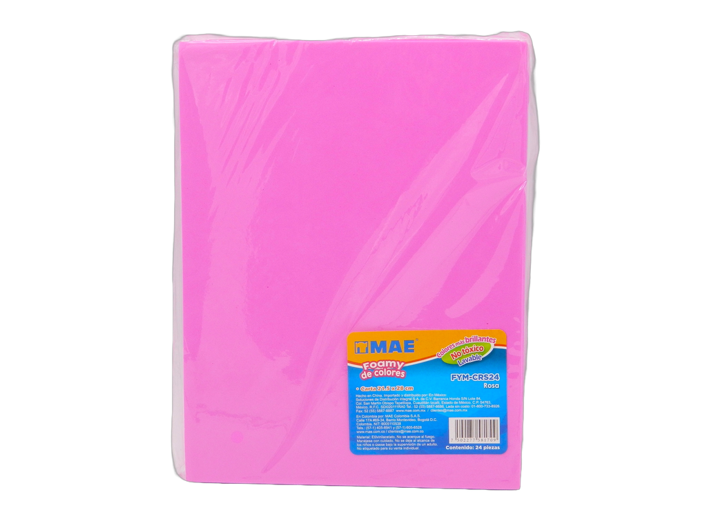 Foamy T/ Carta Rosa C/ 24 pzs Mae