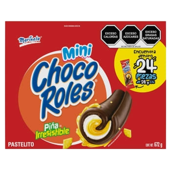 Mini Choco Roles 28 grs C/ 24 pzs Marinela