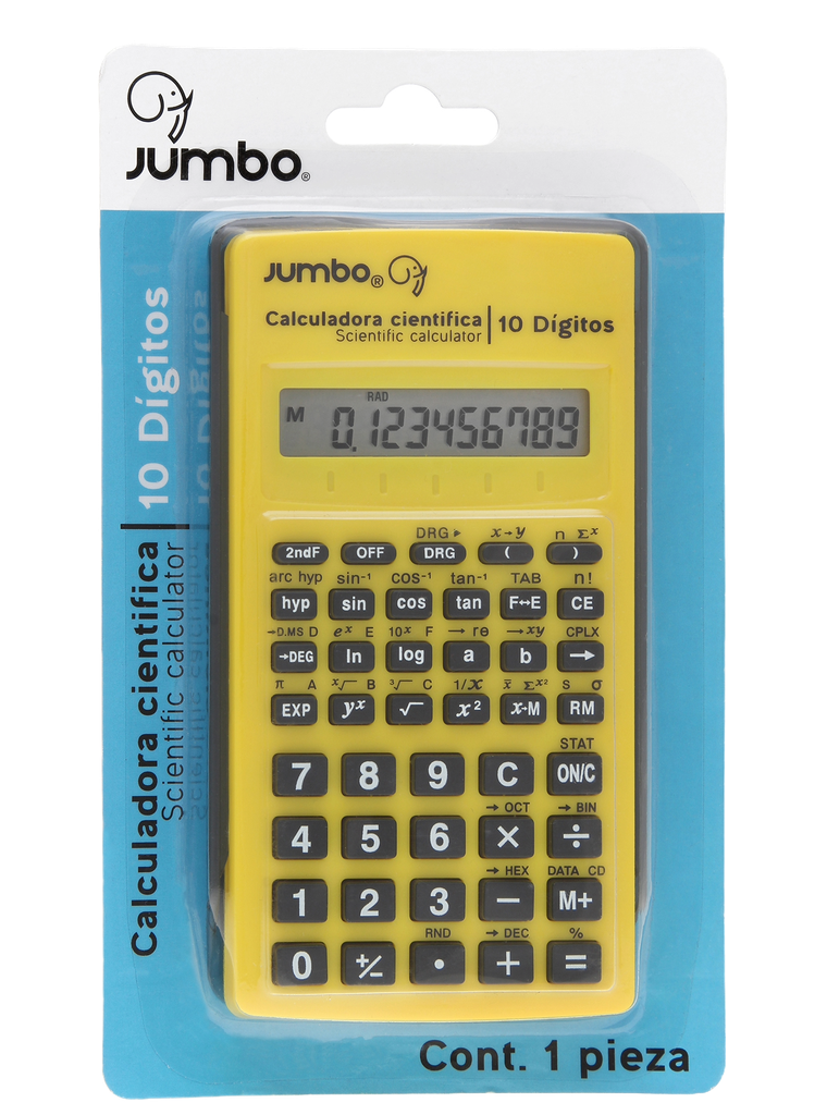 Calculadora Cientifica Basica 10 Digitos 56 Funciones Jumbo