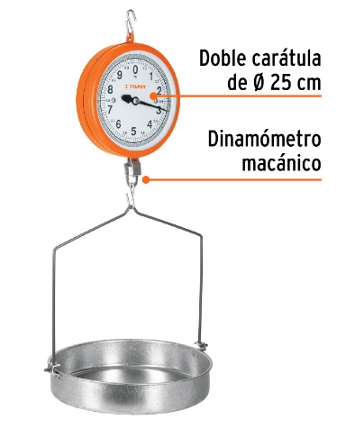 Bascula Mecanica Colgante Charola Hasta 10 Kgs 17087 Truper