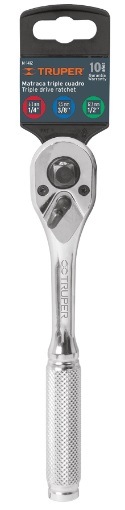 Matraca Triple Cuadro 1/4, 3/8, 1/2" 13649 Truper