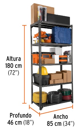 Estante Metalico 5 Repisas 400 Kgs 51580 Truper