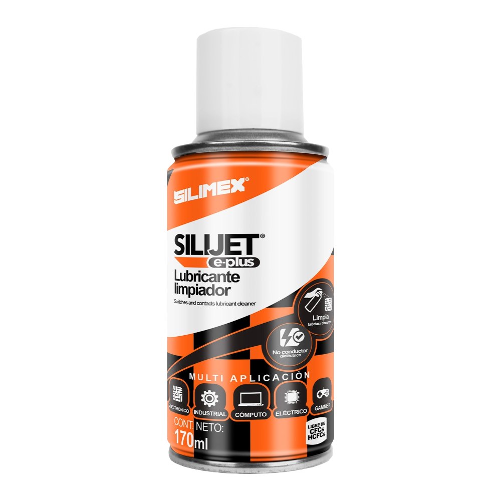 Lubricante Limpiador Naranja Silijet E-Plus 170 ml Silimex